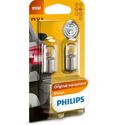 Afbeelding van Philips Gloeilampen R5W wit 12V 5W 2 stuks