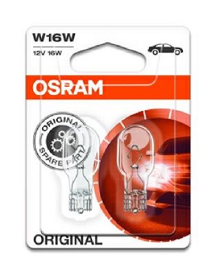 Afbeelding van Osram W16W Gloeilamp 12V W2.1x9.5d Original Line 2 Stuks
