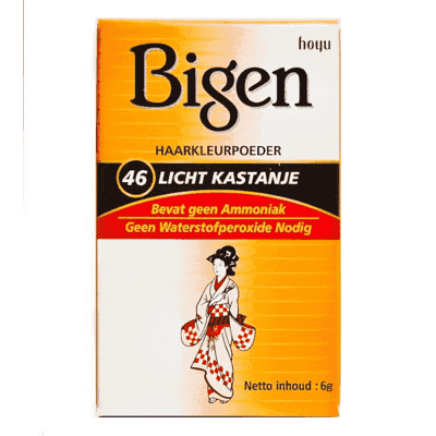 Afbeelding van Bigen Permanent Hair Powder 46 Light Chestnut