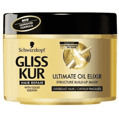 Afbeelding van Schwarzkopf Gliss Kur Ultimate Oil Elixir Haarmasker 200ml
