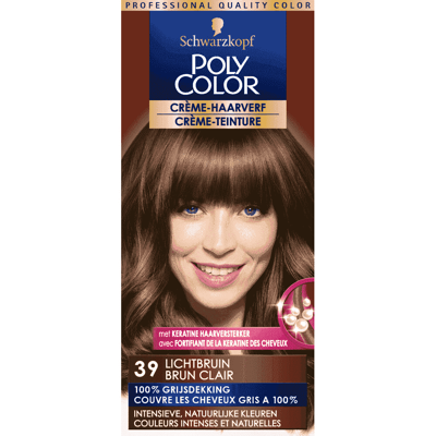 Afbeelding van Schwarzkopf Poly Color Creme Haarverf 39 Lichtbruin