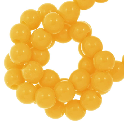 Image de Perles Acryliques (4 mm) Sunrise Yellow (500 pièces)