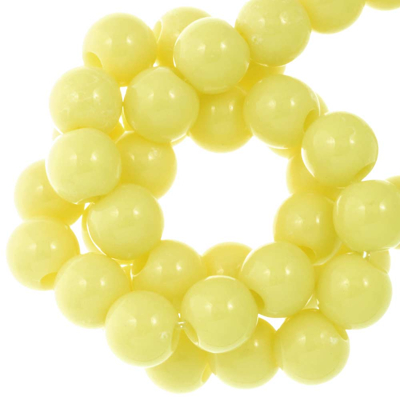 Image de Perles Acryliques (4 mm) Pastel Yellow (500 pièces)