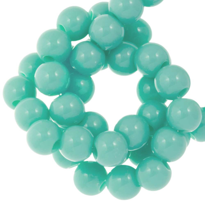 Image de Perles Acryliques (6 mm) Aquamarine (100 pièces)