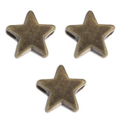 Image de Perles en Métal Étoile (7.5 x 3.5 mm) Bronze (40 pièces)