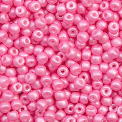 Afbeelding van DQ Rocailles (4 mm) Aurora Pink Pearlshine Mat (15 Gram)