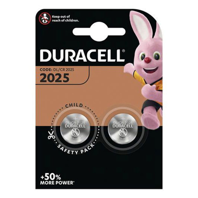 Afbeelding van Duracell CR2025 3V knoopcel batterijen 2 pack