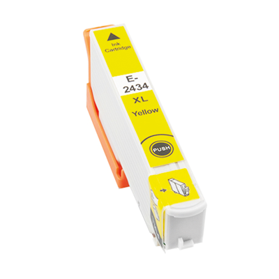 Afbeelding van Geschikt Epson 24 XL (T2434) inktcartridge geel (inktcartridges) Alleeninkt