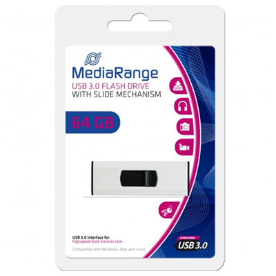 Afbeelding van MediaRange USB 3.0 Flash Drive, 64 GB