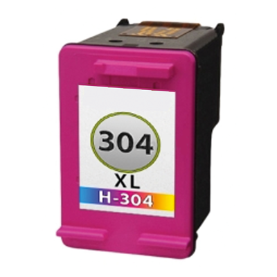 Afbeelding van Geschikt HP 304XL (N9K07AE) inktcartridge kleur (inktcartridges) Alleeninkt