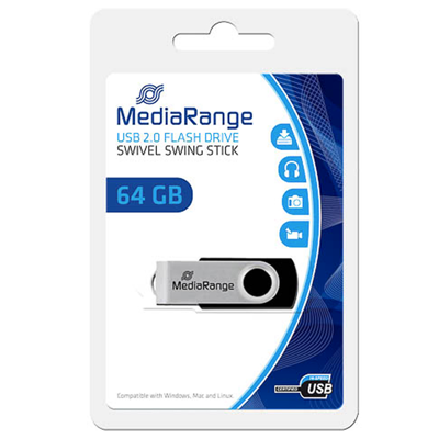 Afbeelding van MediaRange USB 2.0 Flash Drive, 64 GB