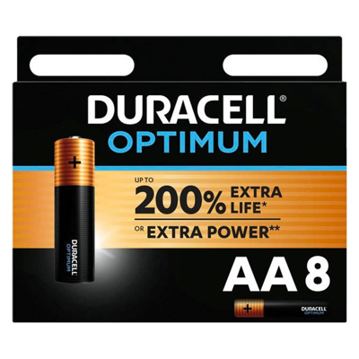 Afbeelding van Duracell Optimum Alkaline AA batterijen 8 pack
