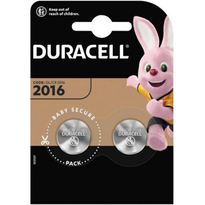 Afbeelding van Duracell CR2016 3V knoopcel batterijen 2 pack