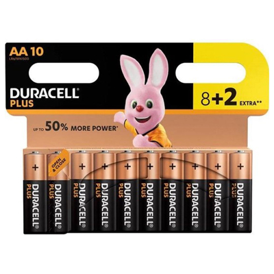 Afbeelding van Duracell Plus Power AA batterijen 10 pack