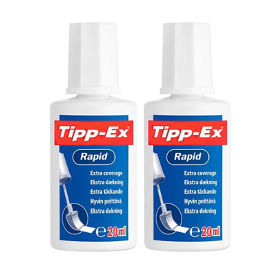 Afbeelding van Tipp Ex Rapid correctievloeistof (2 stuks)