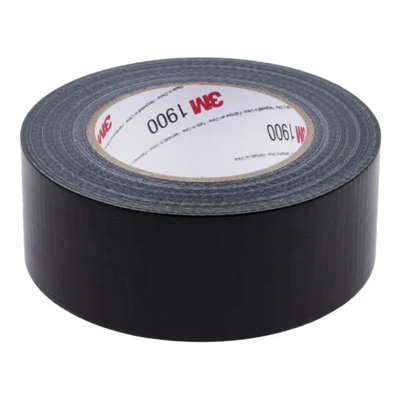 Afbeelding van 3M duct tape 1900, 50 mm x m, zwart