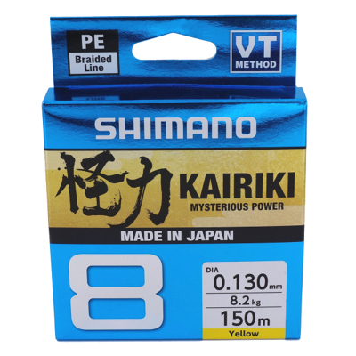 Abbildung von Shimano Kairiki 8 150m Yellow 0.060mm/5.3kg Geflochtene Schnur