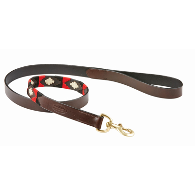 Abbildung von Weatherbeeta Dog Lead Polo Cowdray/Brown/Black/Red/White M