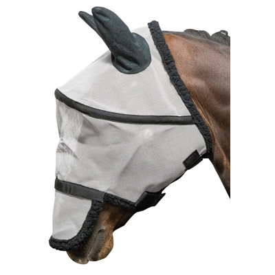 Abbildung von Harry&#039;s Horse Fliegenmaske B frei L Weiß / Schwarz