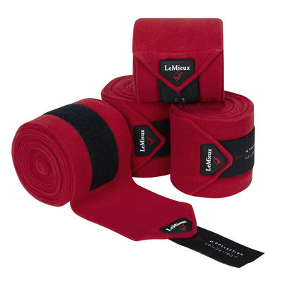 Abbildung von LeMieux Bandagen Luxury Polo Satz von 4 Chilli Red Warmblut