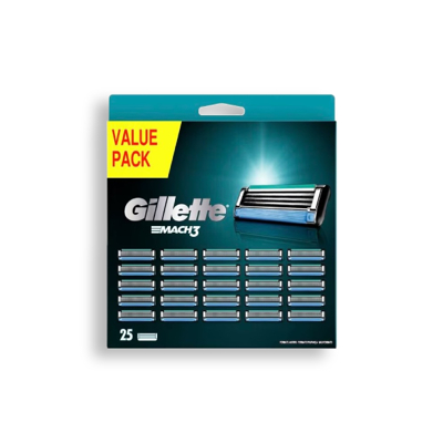 Afbeelding van Gillette Mach3 Scheermesjes Value Pack 25 stuks