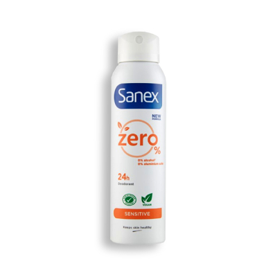 Afbeelding van Sanex Deospray Zero 0% Sensitive 150 ml.