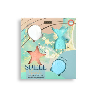 Afbeelding van Sence Collection Geschenkset Bath Fizzers Shell Yeah Ocean 4 stuks