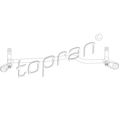 Abbildung von TOPRAN 110 697 Scheibenwischergestänge für Linkslenker Fahrzeugfrontscheibe ohne Elektromotor AUDI: A4 B6 Avant, B7 Saloon