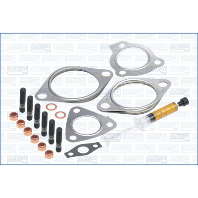 Imagem de AJUSA JTC11619 Kit de montagem, turbocompressor with studs, syringe oil com juntas instruções montagem