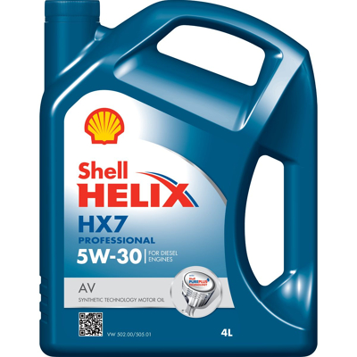 Abbildung von Shell Helix HX7 Professional AV 5W 30 4l Motoröl 550046649 SUZUKI: SWIFT 3, VOLKSWAGEN: GOLF Touran I, Passat B5 GP Estate, BMW: 3 Saloon, 5 Saloon