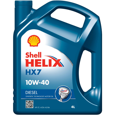 Image de Shell Helix HX7 DIESEL 10W 40 4I Huile moteur 550040425 RENAULT: CLIO 2, LAGUNA 3 Grandtour, SCENIC 2