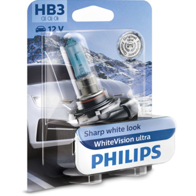 Afbeelding van Philips HB3 Halogeen lamp 12V P20d WhiteVision Ultra