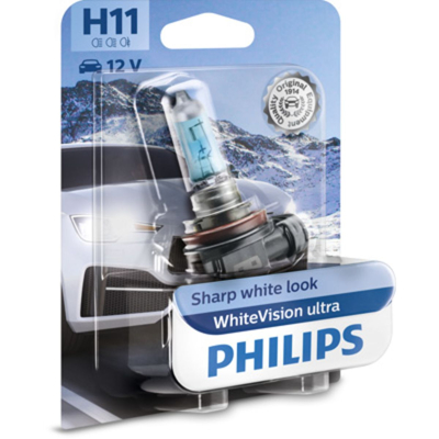 Afbeelding van Philips H11 Halogeen lamp 12V PGJ19 2 WhiteVision Ultra