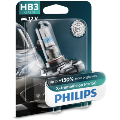 Afbeelding van Philips HB3 Halogeen lamp 12V P20d X tremeVision Pro150