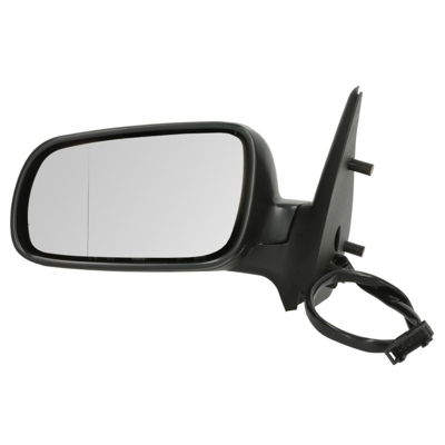 Imagem de espelho retrovisor Tyc 331 0014 esquerda preto para regulação eléctrica dos espelhos, não esférico, aquecível, caixa do grande SEAT: Ibiza 2