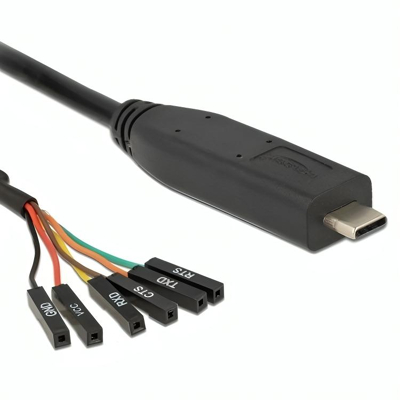 Afbeelding van USB C naar TTL 3.3V 6 kabel Delock
