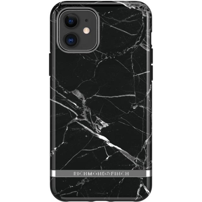 Afbeelding van Richmond &amp; Finch Freedom Series Apple iPhone 11 zwart marble / zilver 53218