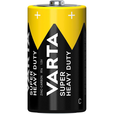 Afbeelding van Varta Batterijen Superlife Koolzink R14/C/Baby 1.5 Volt 2 Stuks