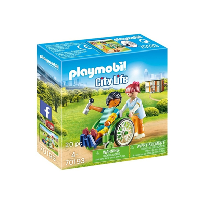 Afbeelding van Playmobil CITY LIFE PATIËNT IN Rolstoel Speelgoed voor kinderen, Maat: One Size, Multicolor