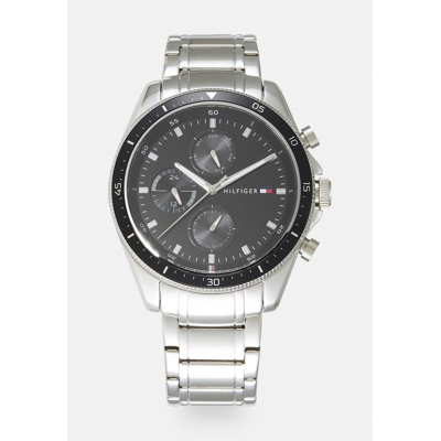 Abbildung von Tommy Hilfiger Parker Uhr silvercoloured/black, Herren, Größe: One Size, Silver coloured/black