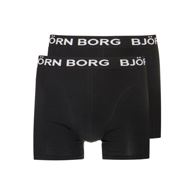 Abbildung von Björn Borg Sammy Boxer Short 2er Pack Herren Schwarz, Weiß, Größe S