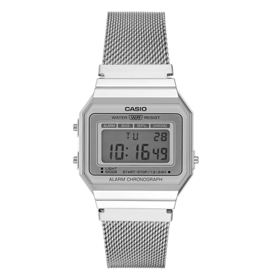 Afbeelding van Casio heren Vintage horloge A700WEM 7AEF in de kleur Zilver