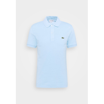 Afbeelding van Lacoste Pique Poloshirt Lichtblauw maat L heren met Slim fit Pasvorm Katoen Suitable Herenkleding
