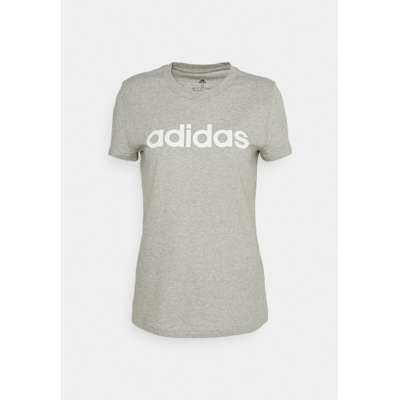 Abbildung von adidas Linear T Shirt Damen Grau, Größe XL