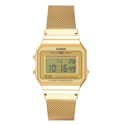 Afbeelding van Casio Collection A700WEMG 9AEF Digitaal horloge Horloges Goudkleur