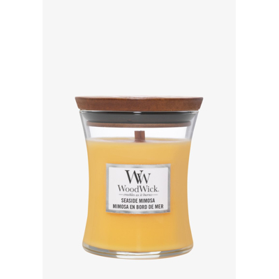 Afbeelding van Woodwick Medium Hourglass Seaside Mimosa Geurkaars, Maat: 275 g, Yellow