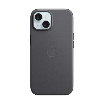 Afbeelding van Apple MagSafe Textiel Back Cover Zwart iPhone 15