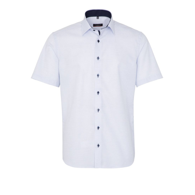 Afbeelding van Eterna Overhemd Korte Mouw normale fit wit geruit