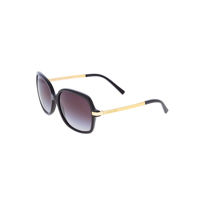 Afbeelding van Michael Kors Square dames zwart goud licht grijze gradiënt zonnebril Sunglasses