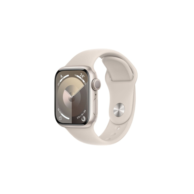 Abbildung von Apple Watch Series 9 4G 41mm Gold (Goldes Silikon Armband S/M)